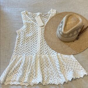 Boho western peplum tank NWT